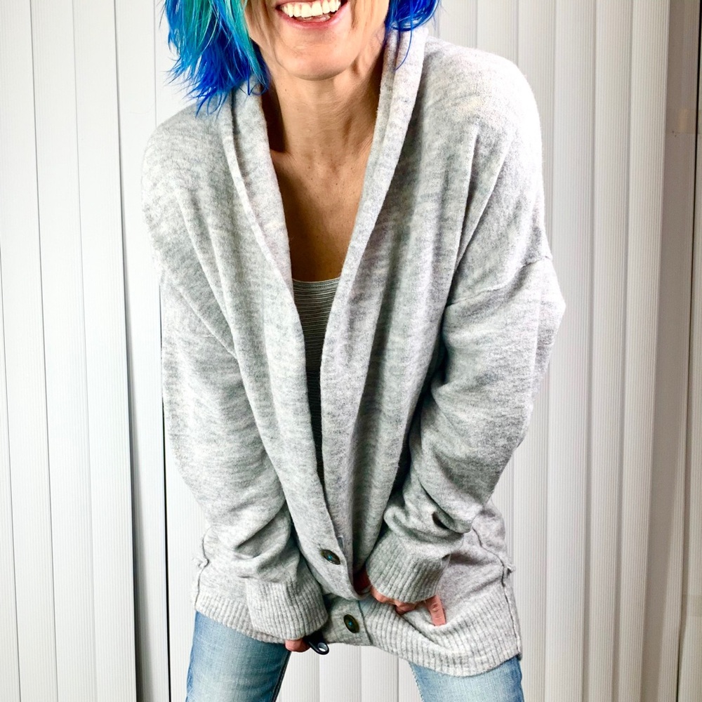 🧸NWT🤩|•FREE PEOPLE•| Oversize Cardigan (Medium) - Picture 12 of 12